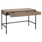Hudson&Canal - Bureau Evans 48" - Chêne gris vieilli-Nettoyer avec un chiffon doux et sec, sans produits chimiques agressifs ni produits de nettoyage abrasifs