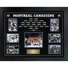 Montreal Canadiens Stanley Cup Dynasty collage - Impression encadree - 39" x 30"-Qualité supérieure - print framed