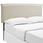 Modway - Camille Tissu rembourré Tête de lit Queen, Beige-Panneau en plaques de particules