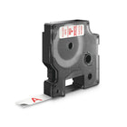 DYMO - Ruban d'étiquettes D1, 12 mm (1/2 po), rouge sur blanc-Polyester durable autocollant