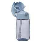 b.box - Bouteille 380ml Junior - Bleu Détente-Léger avec poignée de transport ; design modulaire interchangeable