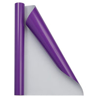 JAM PAPER - Papier cadeau brillant - 43 x 46 cm - Violet brillant - Paquet de 2-Couleur : Violet.