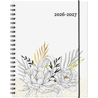 W.Maxwell - 2026-27 Garbo Agenda Hebdomadaire - 8,5 po l x 11 po H - Florale-Août 2026 à juillet 2027