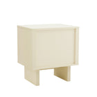 Manhattan Comfort - Ensemble de 2 tables de nuit modernes Ella 39,4" - Crème-Assemblage à domicile requis Tout le matériel inclus