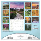 Mead - Calendrier décoratif Sentier nature 2027, 12 po x 12 po, bilingue-Présente des illustrations mensuelles en couleurs pour embellir les espaces