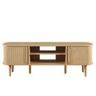 Modway - Contour 55 po Meuble TV, Chêne-Portes coulissantes