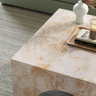 Modway - Valen Intérieur - Terrasse extérieure Béton voûté Table basse - Honey Onyx-Arrivée entièrement assemblée