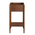 Modway - Zaire 24" Armoire de toilette de salle de bain (lavabo non inclus) - Noyer-Jambes effilées