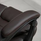 Vinsetto - Chaise de bureau de massage à vibrations 7 points avec roulettes pivotantes - brun-Couleur marron