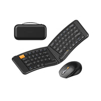 ProtoArc - Combinaison clavier Bluetooth ergonomique pliable ProtoArc-La souris ergonomique sans fil est conçue avec un repose-paume et un repose-pouce qui offrent un meilleur soutien des poignets et maintiennent votre main dans une position naturelle, réduisant efficacement la tension et la douleur du poignet