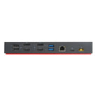 Lenovo - ThinkPad Hybrid USB-C avec station d'accueil USB-A-Ports: 1 x USB 3.1 gén. 1 type C (3 A), 3 x USB 3.1 gén. 2 type A, 2 x USB 2.0 type A, 1 x RJ45 (10/100/1000 Mbps), 2 x DisplayPort 1.2, 2 x HDMI
