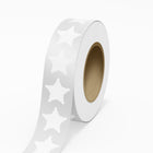 JAM Paper - Rouleaux d'étiquettes standard - Sheriff Star - 2 3/4 x 2 3/4 - film transparent brillant - 125 étiquettes/rouleau-Couleur : Film transparent | Faites ressortir votre courrier avec des étiquettes d'adresse d'expédition avec couche de film haute brillance (laminées).