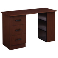 HOMCOM - Bureau d'ordinateur avec rangement - 47,25 po L x 19,25 po l x 28,25 po H - noyer-Un plateau de 47,25 po de long vous offre un espace de travail généreux et de la place pour votre ordinateur portable 