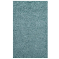 Modway - Enyssa Solide Tapis 5 pi l x 8 pi L Shag Area - Bleu aqua et ivoire-Tapis de poil uni