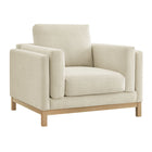 Modway - Roscoe Tissu Fauteuil - Ivoire-Tissu chenille Mélange