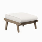 Modway - Saratoga Terrasse extérieure Teck Ottoman in Gris vieilli-Ottoman extérieur en bois de teck