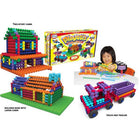 Popular Playthings - Ensemble de luxe Playstix 211 pièces-Support STEM