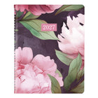 Blueline - 2027 agenda hebdomadaire/mensuel Timanager Pink Ribbon – 8 1/2 po x 6 3/4 po – rose – bilingue-Planificateur de 7 jours avec calendrier planificateur au début de chaque mois. Horaire de rendez-vous de 7 h à 7 h 30 à intervalles de 30 minutes