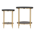 Zuo - Koper Table basse - Noir - Ensemble de 2-Dimensions: 17,3 po L x 17,3 po L x 20,3 po H
