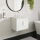 Modway - Vitality 24" Armoire de toilette de salle de bain (lavabo non inclus) - Blanc-Construction en MDF et panneau de particules