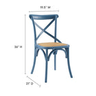 Modway - Gear Fauteuil d’appoint de salle à manger Ensemble de 2 - Port-Siège en rotin naturel