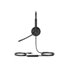 Yealink - UH34 Lite Duo Casque binaural certifie USB Teams avec microphone perche-Design et couleur : ultra-leger, noir
