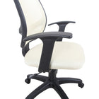 Brassex - Kelvis Chaise de bureau - crème-Base de 320 mm avec revêtement en poudre