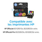 HP â€“ Paquet combiné d'encre d'origine HP 910 cyan, magenta, jaune, paq./3-Rendement standard