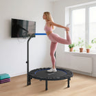 Soozier - Trampoline De Rebond 45 po Pour Adulte Avec Poignée Réglable - Bleu-Cadre en acier et six pieds pour plus de stabilité  