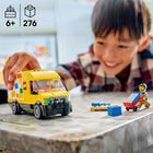 LEGO - City Great Vehicles La fourgonnette LEGO-Fourgonnette facile à construire avec figurines LEGO d’un chauffeur et d’un ouvrier pour le jeu imaginatif
