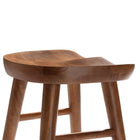 Modway - Saville Dos sans dos Tabourets de comptoir - Noyer - Ensemble de 2-9