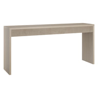 Hudson&Canal - Console rectangulaire cannelée Lawrence de 162,5 cm de large, couleur aulne blanc-Un design contemporain moderne pour votre entrée, votre salon, votre bureau et plus encore