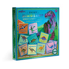eeBoo - Jeu de Mémoire et d'Association de Dinosaures Brillants-Vingt-quatre illustrations de dinosaures différentes sont représentées sur des carreaux robustes
