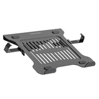 ShoppingAll Support pour ordinateur portable VESA pour bras et supports de moniteur - Noir-Le plateau peut accueillir des ordinateurs portables de 10 à 15,6 pouces et est compatible avec les trous de montage VESA de 75 mm x 75 mm ou de 100 mm x 100 mm