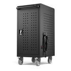 Luxor - Chariot de recharge sécurisé USB-C pour 24 appareils (45 W par port, pour ordinateurs portables jusqu’à 16 po)-Roulettes pivotantes avec freins pour une mobilité facile
