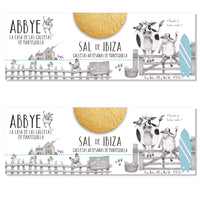 Abbye - biscuits artisanaux pur beurre au sel de mer d’Ibiza 140 g - paquet de 2-Préparés avec 30 % de beurre pur pour une saveur riche et authentique
