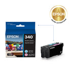 Epson - Pack combiné de cartouches d'encre couleur 340 Claria Photo HD - Capacité standard - Cyan clair/Magenta clair-Qualité photo supérieure
