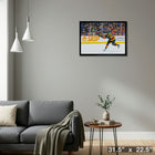 Elias Petterson 20x29 Canucks Shooting-H - Toile encadree - 31" x 22"-Prêt à accrocher - livré entièrement assemblé