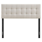 Modway - Emily Tissu tapis Tête de lit King Size, Lin-Tête de lit King Size