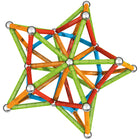 Geomag - Ensemble de construction de tiges et boules magnétiques Confetti - Ensemble de 127 pièces-7
