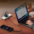 Anker - Chargeur Mural USB-C 45W avec Écran Intelligent et Broches Pliables - Noir-Prolonge l’autonomie de la batterie grâce à la recharge refroidie : Le mode Care certifié TÜV réduit la température de charge jusqu’à 9°F par rapport à la charge standard de 45W—contribuant à réduire la charge thermique sur la batterie.