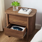 Modway - Cadence 2 tiroirs Table de chevet, Noyer-Assemblée requise