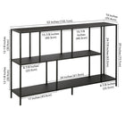 Hudson&Canal - Console Winthrop 52" L - Bronze noirci-9