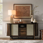 Modway - Reid 63" Buffet courbé - Noyer-2 tiroirs