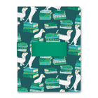 Orange Circle Studio - Carnet Casey Avec boucle Pour Téléphone Smart Pups - 9,62 po H x 7,12 po l - Couleurs Assorties-Comprend des boucles élastiques extérieures pour tenir un téléphone et un stylo