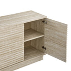 Modway - Render 70 po Faux travertin Meuble de télévision pour meuble de buffet, Travertin-9