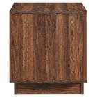 Modway - Bulwark 2 tiroirs Table de chevet, Noyer-Glissières de plancher sans marquage