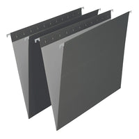 Staples Chemises suspendues de couleur, format lettre, 8 1/2 po x 11 po, noires-Format lettre