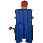 GEMMY - Chien soldat de plomb gonflable de Noël animé - 150 cm-Se gonfle automatiquement en quelques secondes et se dégonfle pour un rangement facile