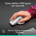 Logitech - MX Master 4 for Mac, souris Bluetooth ergonomique - Noir Sidéral-Faites défiler 1 000 lignes par seconde et arrêtez-vous sur un pixel avec la roulette de défilement MagSpeed : l’expérience de défilement la plus rapide, la plus discrète et la plus précise de Logitech	